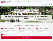 Tablet Screenshot of college-contact.com